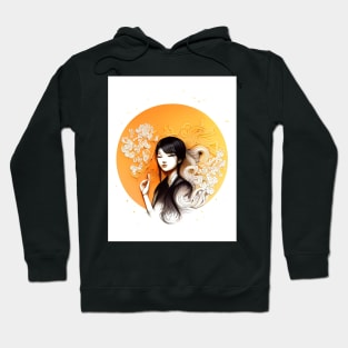 gold girl Hoodie